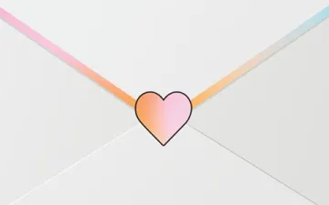 Illustratie van een envelop met een hart