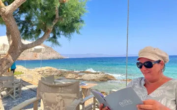 Foto van Inger op vakantie.