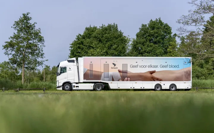 De bloedbank op wielen ontvangt per dag tot 120 donors