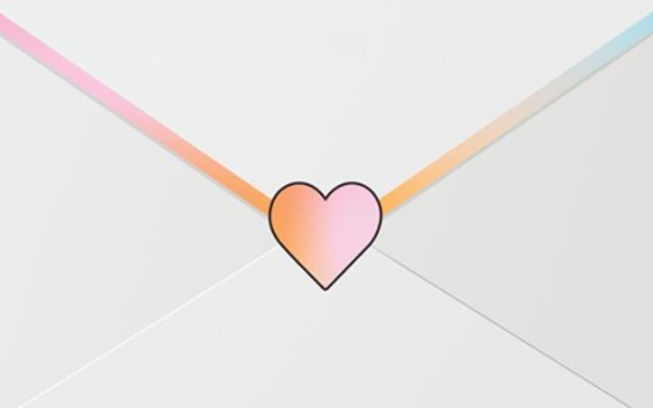 Illustratie van een envelop met een hart