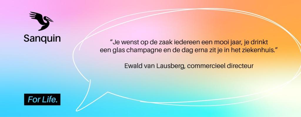 Banner met quote van Ewald van Lausberg