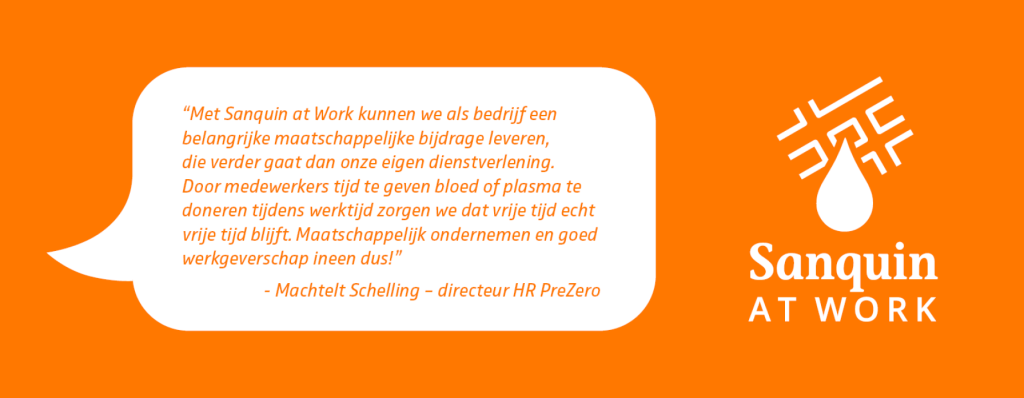 Sanquin At Work quote PreZero