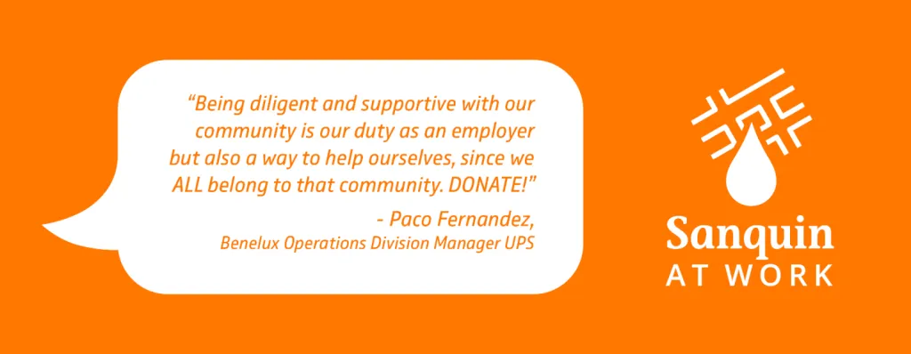 Sanquin At Work UPS quote 1