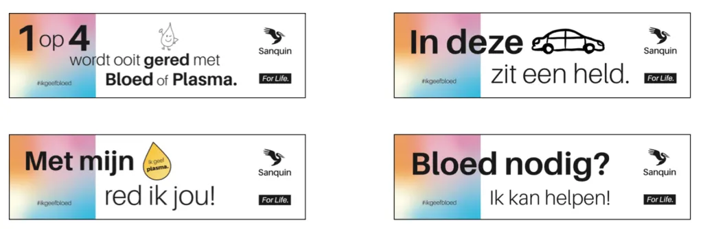 Bumperstickers Sanquin