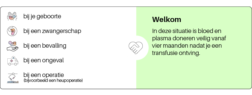 Doneren na transfusie welkom