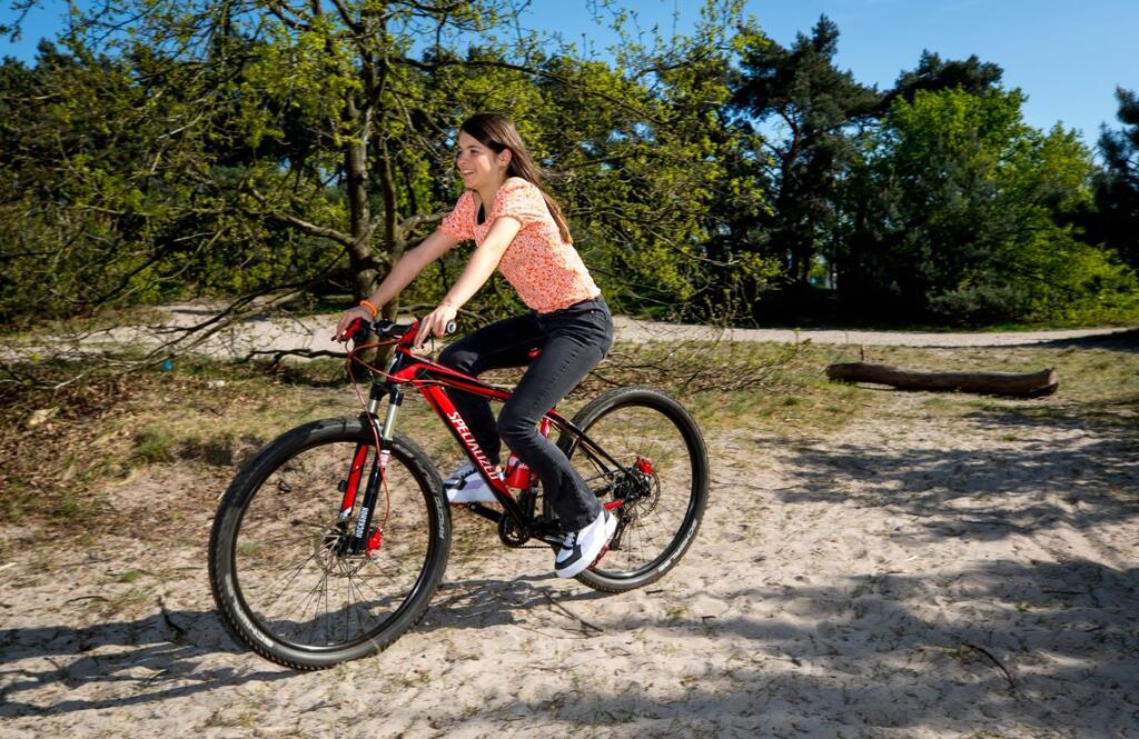 Jans op fiets