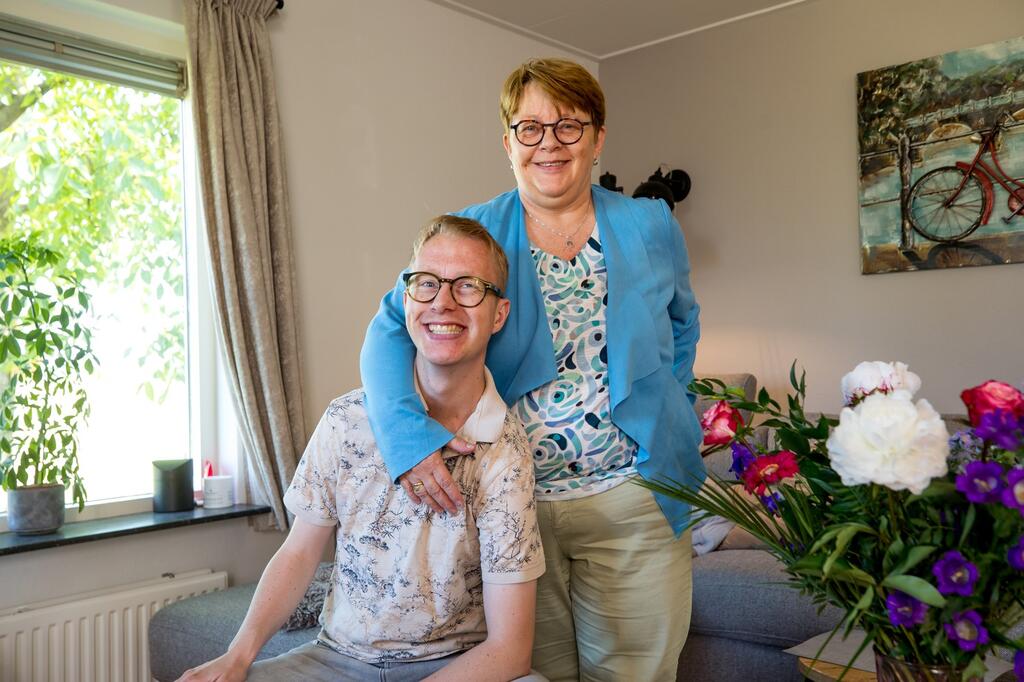 Niels met moeder Gerda