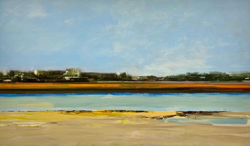 Helmuth van Galen, Buitenruimte nr. 2-1, 2025, Acryl op linnen, 100x170 cm