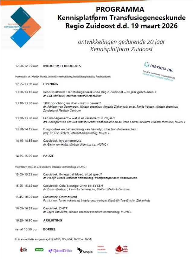 Tekst van het programma van de bijeenkomst op 19 maart 2026