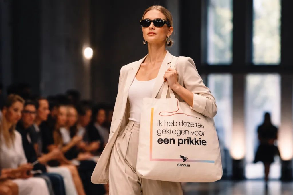Sanquin prikkie tas catwalk