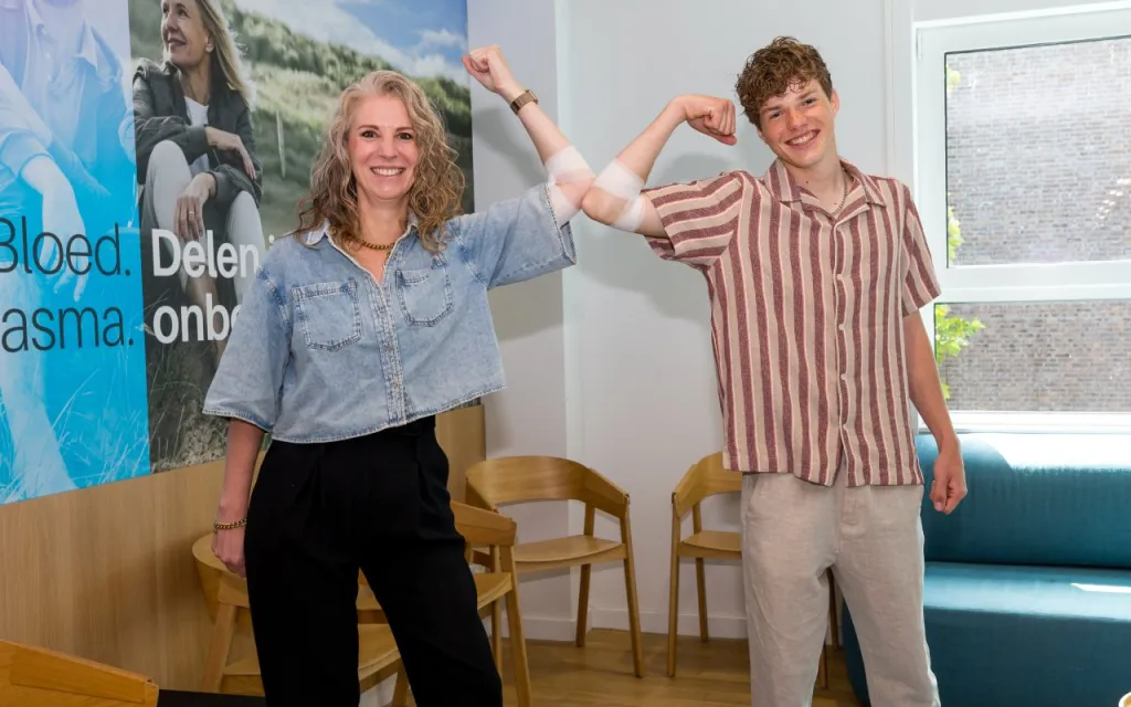 Leonie en haar zoon Jaden