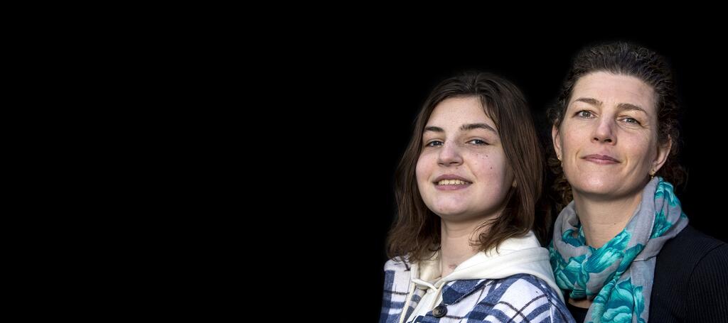 Foto van Anne en Leonie bij het patientverhaal